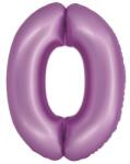  Levendula 0-ás Lavender Mat szám fólia lufi 76 cm (MLG157871)