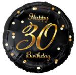  Happy Birthday 30 B&C Gold fólia lufi 36 cm (MLG154917)