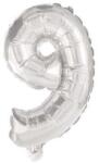  Mini 9-es szám Silver Fólia lufi 35 cm (PNN89806) - sandori
