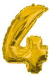  Arany Gold óriás 4-es szám fólia lufi 85 cm (PNN91188)