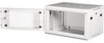 Lande PROlineB 600x450 lapraszerelt 6U 19" fali rack szekrény (szürke) (LN-WB-06U6045-LG-F) (LN-WB-06U6045-LG-F)