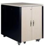 Lande LN-SP-17U7511-M-BL 19" 17U 750x1130 hangszigetelt irodai álló rack szekrény (LN-SP-17U7511-M-BL) - bestbyte