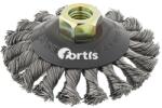 Fortis Perie conica Fortis, fir rasucit otel 0.5mm, M14, 115mm (4317784780902) - bricolaj-mag