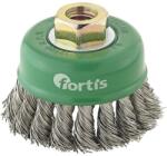 Fortis Perie oala Fortis, fir rasucit inox 0.5mm, M14, 100mm (4317784780988) - bricolaj-mag