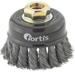 Fortis Perie oala Fortis, fir rasucit otel 0.5mm, M14, 120mm (4317784780940) - bricolaj-mag