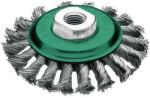 Lessmann Perie conica Lessmann, fir rasucit inox 0.5mm, M14, 100x12mm (471857)