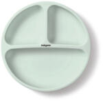 BABYONO szilikon tányér tapadókoronggal - sage 6h+