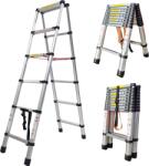 Pepita Телескопична алуминиева стълба Pepita 2x6 градуса, 1, 7m+1, 7m (JD-1717)