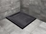 Radaway Doris C 80x80 szögletes öntöttmárvány zuhanytálca, fekete DC8080-54 (DC8080-54)