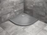 Radaway Doros Stone A 80x80 cm íves zuhanytálca, antracit SDRA8080-01-64S (SDRA8080-01-64S)