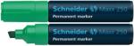Schneider Permanent marker Schneider Maxx 250, varf tesit 2+7mm - verde (S-125004) - forit