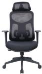 Iris Mirage fekete ergonómikus, szövet-hálós irodai forgószék fej és háttámasszal MIRAGE FEKETE (MIRAGE FEKETE)
