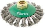 Fortis Perie conica Fortis, fir rasucit inox 0.5mm, M14, 100mm (4317784780919) - constructii-mag