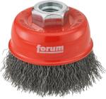 Forum Perie oala Forum, fir ondulat otel 0.3mm, M14, 80mm (4317784861557) - constructii-mag