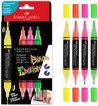Faber-Castell Faber-Castell: Black Edition Shake & Paint 2 végű 3mm-es és 1mm-es 4db-os színes marker szett (285505) - jatekshop