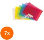 SPREE Set 7 x Mapa A4 cu Buton, Rosu (HOK-7xKH-SP76125)