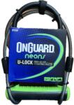 OnGuard Neon 8154 U-lakat, 230x115x13 mm, vázkonzollal, 1200x10 mm-es sodronnyal, fekete-zöld