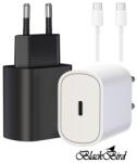 BlackBird Hálózati Adapter T127 20W + Type-C kábel 1m, Fehér BH1646 (BH1646)