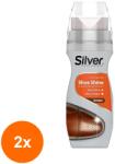 Silver Set 2 x 6 Creme Lichida pentru Pantofi Silver, Maro, 75 ml (ROC-2xMAG1016282TS)
