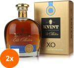 Kvint Set 2 x Coniac Kvint Elite Collection 14 Ani XO, in Cutie, 40% Alcool, 0.5 l