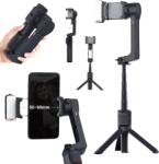  Selfie stick 2 tengelyes stabilizátorral és lámpával