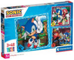 Clementoni 25320 Super Color 3 az 1-ben puzzle - Sonic (3x48 db) (25320)