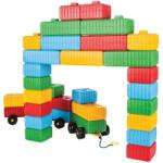Pilsan Jucarie Pilsan Cuburi de construit Brick Blocks and Car Set 43 piese (PL-03-251) - ookee