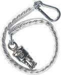 Kerbl ham de legare cu lanț și acoperire PVC, cu cârlig pentru panică și carabină (50 cm)