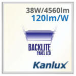 Kanlux LED panel (600 x 600mm) 38W/4560Lm - természetes fehér 115°(Blingo - Backlite panel) (37176)