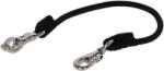 Coardă elastică Kerbl pentru legarea cailor, cu carabină rotativă și cârlig de panică (50 cm)