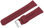  Műanyag okosóra szíj, gyorskioldós, bordó színű, normál hossz, 24 mm (9362-7)
