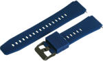  Műanyag okosóra szíj, gyorskioldós, kék színű, normál hossz, 20mm (9309-0)