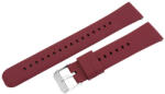  Műanyag okosóra szíj, gyorskioldós, bordó színű, normál hossz, 16 mm (9362-6)