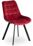 Klubfotel Étkezőszék RICK bársony bevonattal, bordó