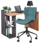 Halmar Garnitúra - Asztal FINO antracit Székek MATRIX türkizkék