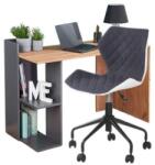 Halmar Garnitúra - Asztal FINO antracit Székek MATRIX szürke