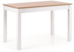Halmar Étkezőasztal KSAWERY sonoma tölgyfa, fehér 120x68 cm