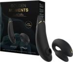 Womanizer Golden Moments 2 - csikló- és párvibrátor (fekete) - sexshopcenter