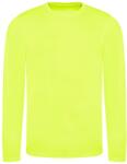 Just Cool Hosszú ujjú férfi sportpóló Cool T - Élénk sárga | 2XL (JC002-1000077799)