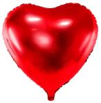 PartyDeco Fólia lufi- Szívecske, piros 61 cm