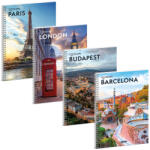 Ars Una A/4 Cityscape spirálfüzet, sima