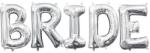 Balloons4party Set baloane folie BRIDE argintiu 60 cm