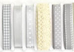  Dekor szalag csipkével 6*2m szürke árnyalatok 4003 (4003)