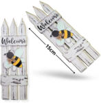  Nyomtatott dekorkarton - Fehér kerítés méhecskével 2db/cs 6798