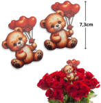  Nyomtatott dekorkarton - Maci lufikkal 2db/cs 6588