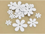  Fa virágok, 3 méretben, fehér 15db/cs 4199W