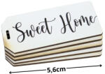  Nyomtatott dekorkarton - Sweet Home biléta 5db/csomag - papelito
