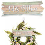  Nyomtatott dekorkarton - Édes Otthon pasztell tábla 7x20cm - papelito