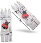  Nyomtatott dekorkarton - Fehér kerítés katicával 2db/cs 6799