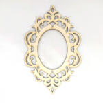  Fa ovál barokk keret 19, 5*12, 5cm 3825 (3825)